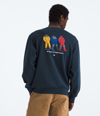 Unisex TNF™ Celebration Relaxed Crew—Graphic - Summit Navy