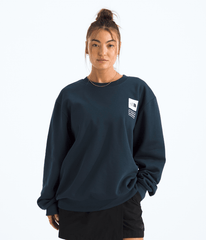 Unisex TNF™ Celebration Relaxed Crew—Graphic - Summit Navy