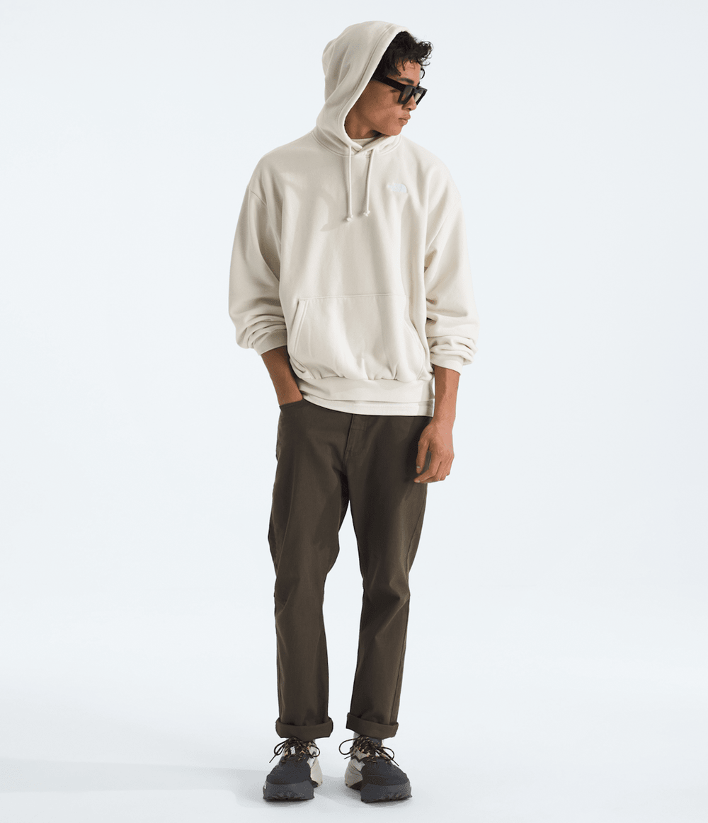 Men’s Evolution Simple Dome Oversized Hoodie - White Dune