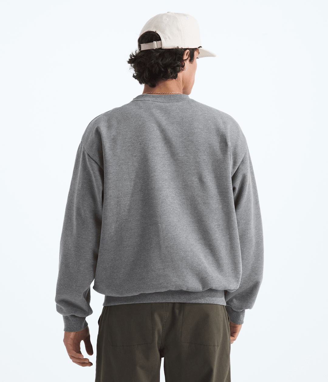 Men’s Evolution Simple Dome Oversized Crew - TNF Mid Grey Heather