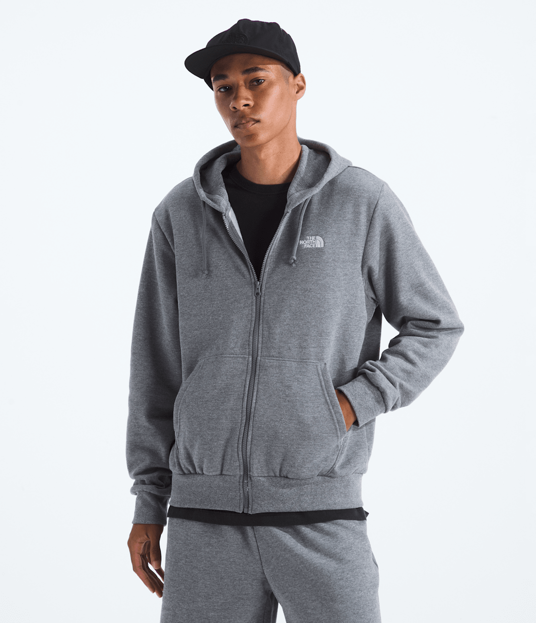 Men’s Evolution Simple Dome Full-Zip Hoodie - TNF Mid Grey Heather