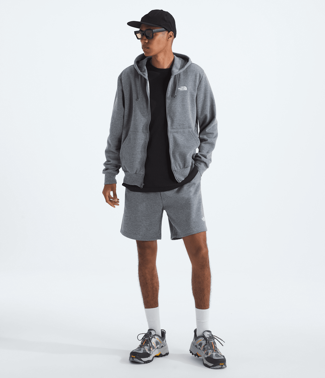 Men’s Evolution Simple Dome Full-Zip Hoodie - TNF Mid Grey Heather