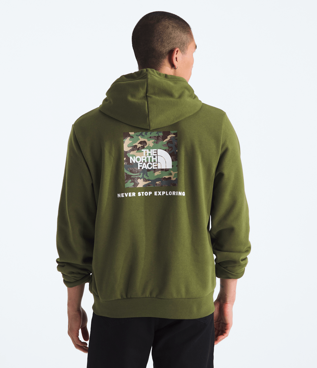 Men’s Evolution Box Camo Fill Hoodie—Graphic - Woodland Green