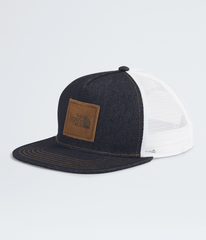 Half Dome Trucker Hat - Denim/Leather Patch