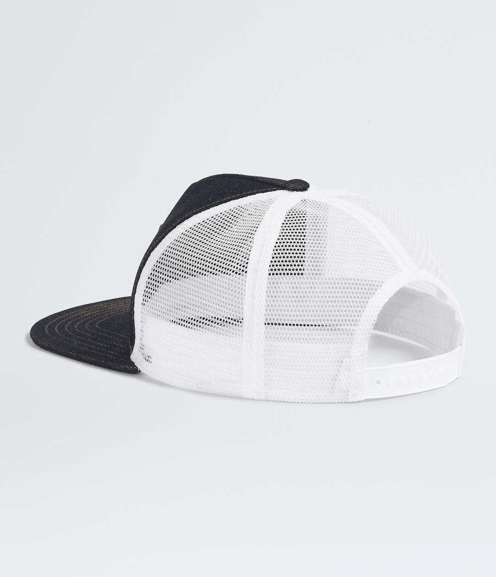 Half Dome Trucker Hat - Denim/Leather Patch