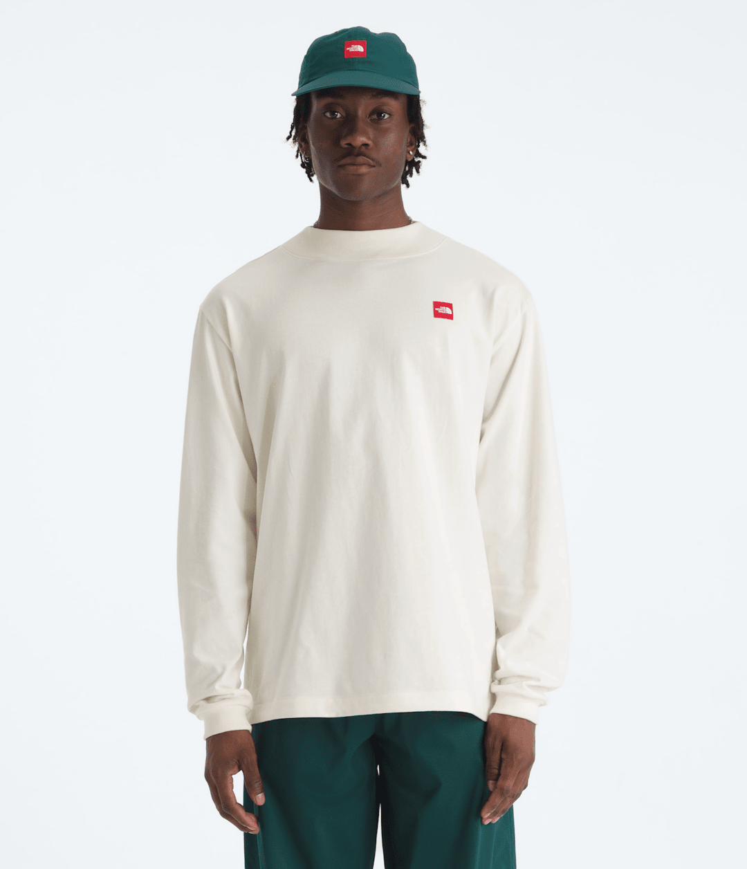 Men’s TNF™ Red Box Long-Sleeve Tee - White Dune