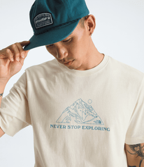 Men’s Evolution Mtn Base Short-Sleeve Tee—Graphic - White Dune