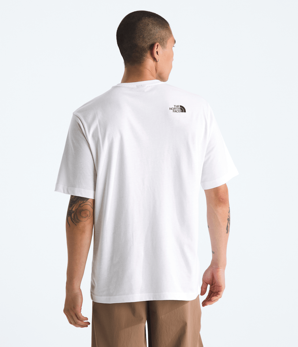 Men's Mountain Logo Relaxed Pocket Tee - TNF White