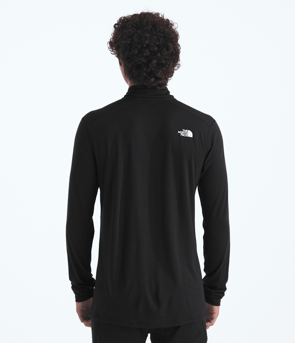 TNF X Smartwool Men’s Merino Blend 150 Long-Sleeve ¼-Zip - Black