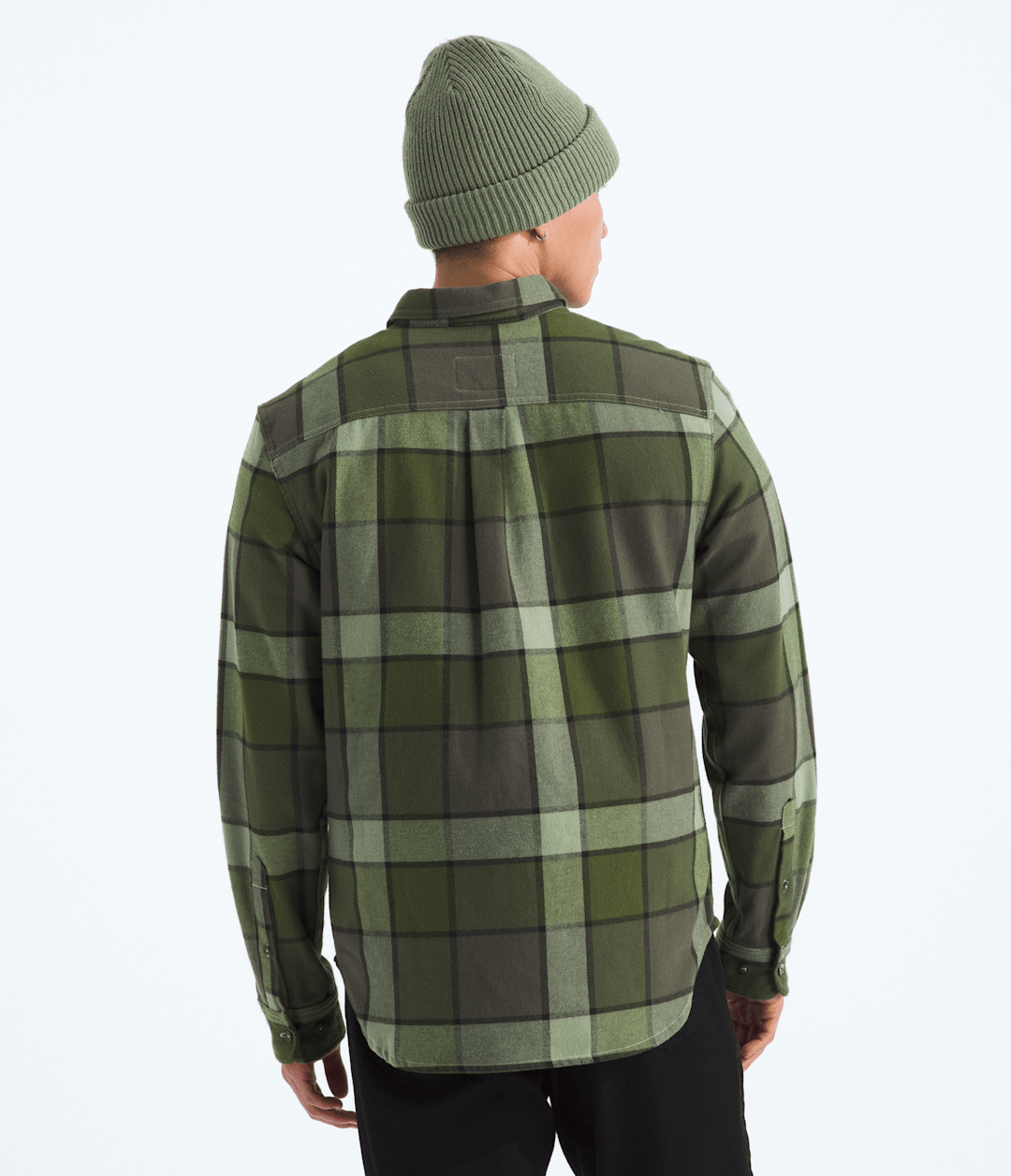 Men’s Arroyo Flannel Shirt—Plaid - New Taupe Green Macro Small Plaid