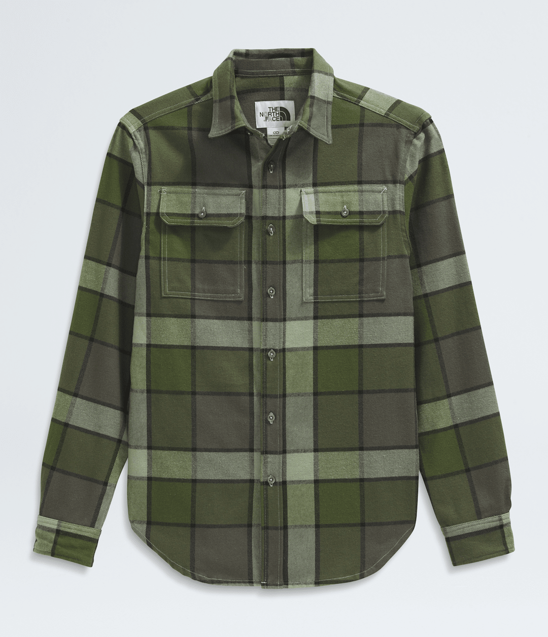 Men’s Arroyo Flannel Shirt—Plaid - New Taupe Green Macro Small Plaid
