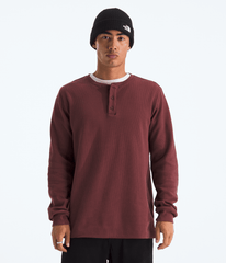 Men’s Waffle Long-Sleeve Henley - Sumac