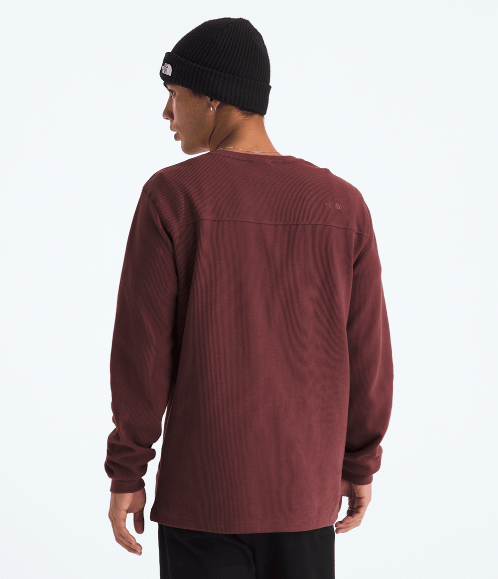 Men’s Waffle Long-Sleeve Henley - Sumac