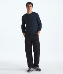 Men’s Waffle Long-Sleeve Henley - Summit Navy