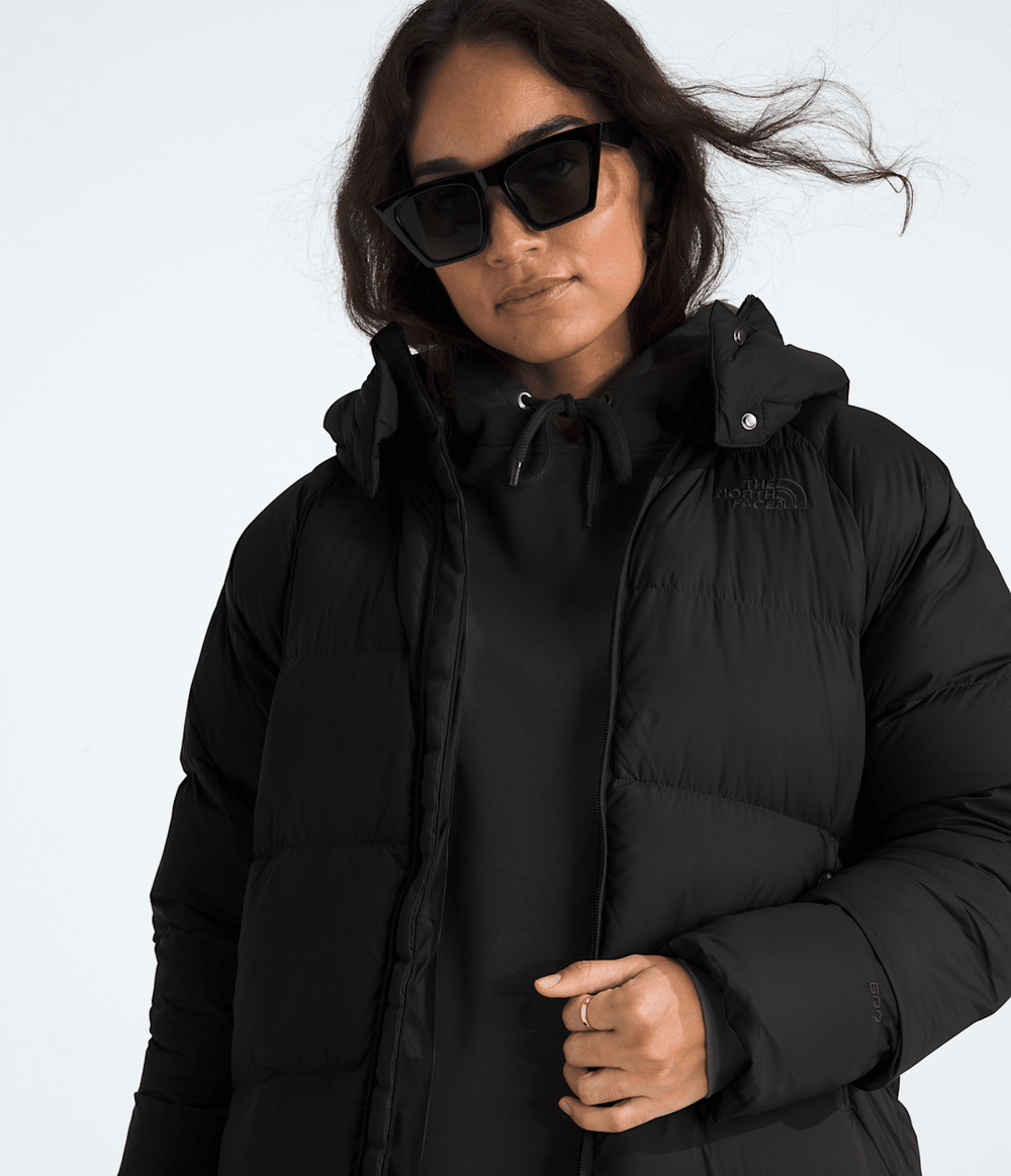 Women’s Hydrenalite™ City Long Down Hooded Parka - TNF Black