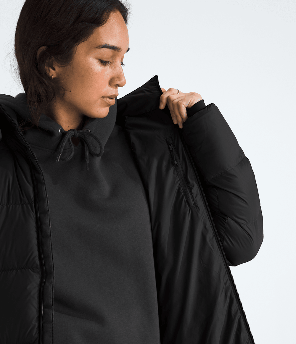 Women’s Hydrenalite™ City Long Down Hooded Parka - TNF Black