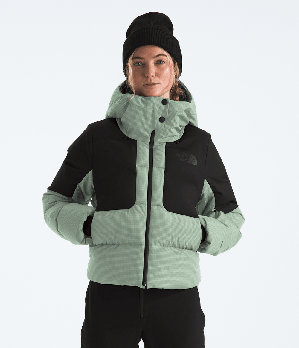 Women’s Cold Spell Cropped Down Jacket - Slate Moss/TNF Black