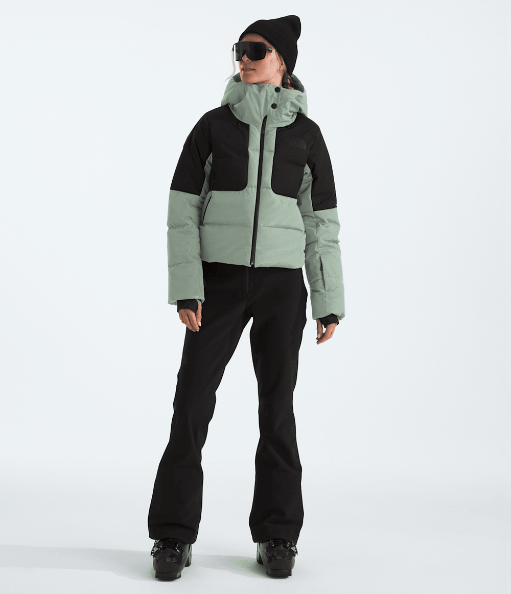 Women’s Cold Spell Cropped Down Jacket - Slate Moss/TNF Black