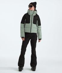 Women’s Cold Spell Cropped Down Jacket - Slate Moss/TNF Black