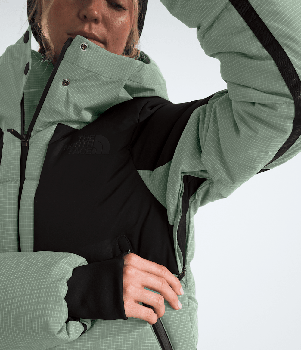 Women’s Cold Spell Cropped Down Jacket - Slate Moss/TNF Black