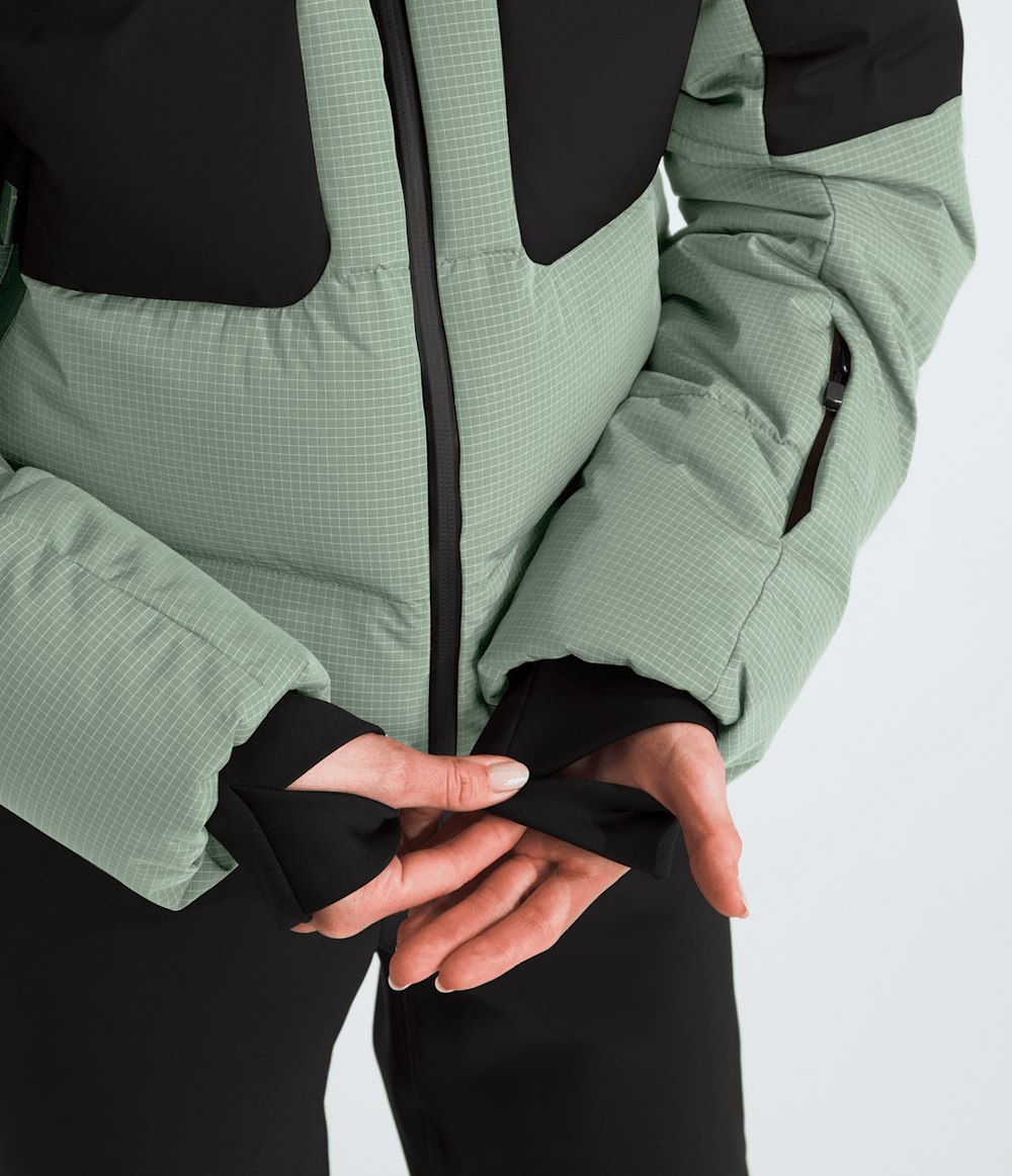 Women’s Cold Spell Cropped Down Jacket - Slate Moss/TNF Black