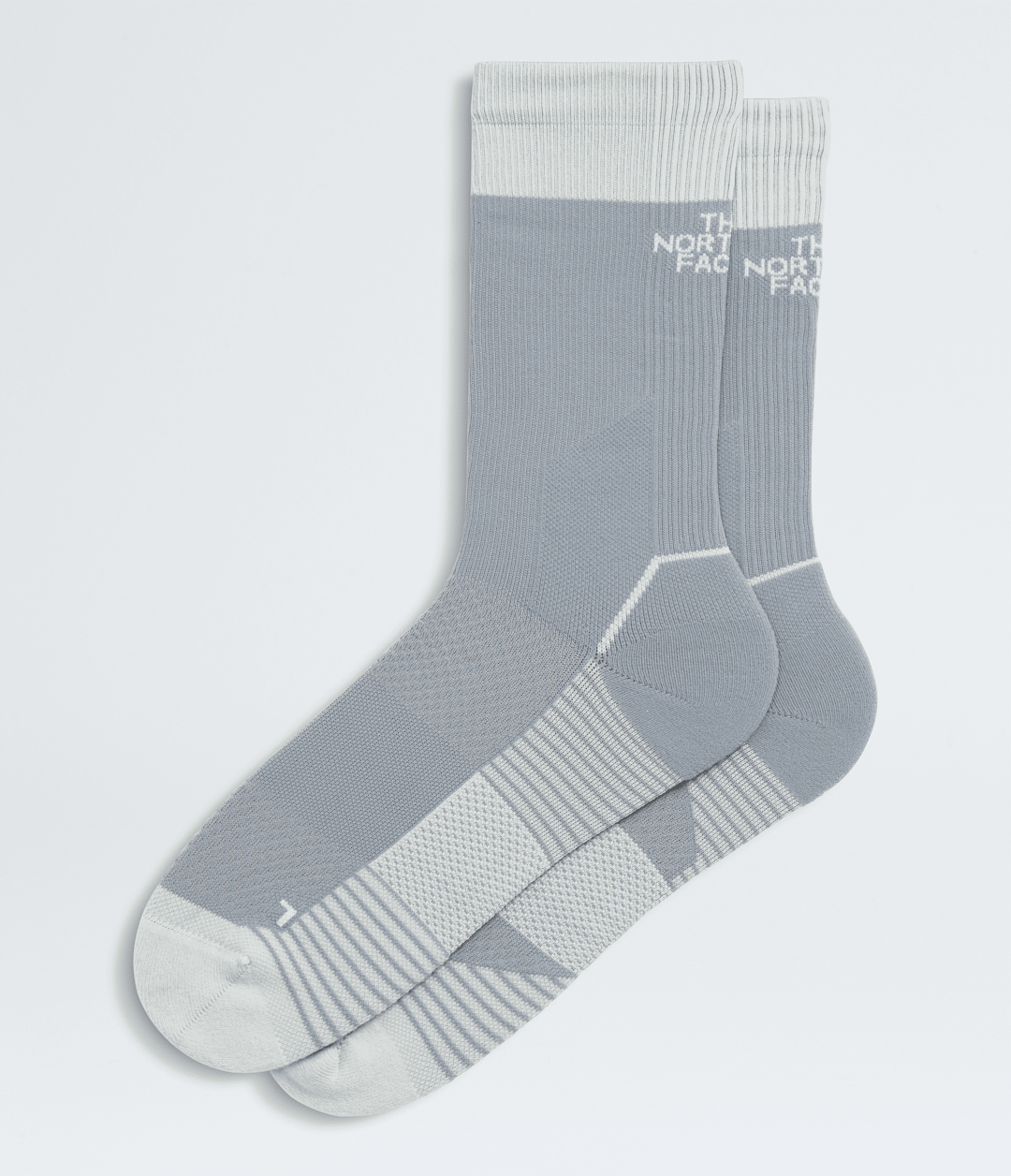 Trail Run Crew Socks - Frost Grey-Pearl Stone