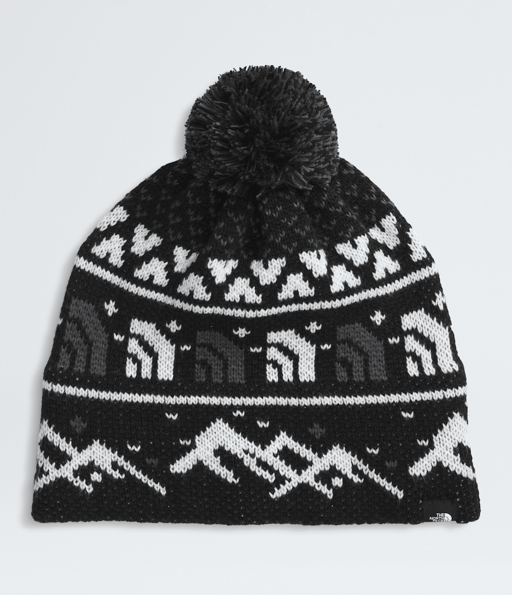 Cabin Ski Tuke - TNF Black Jacquard/Pom