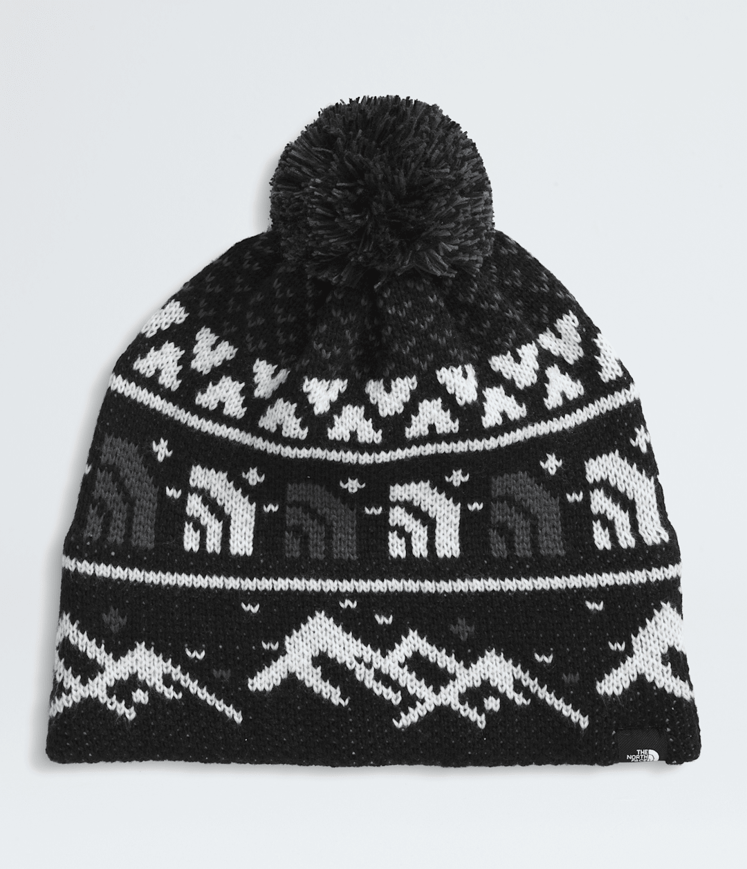 Cabin Ski Tuke - TNF Black Jacquard/Pom