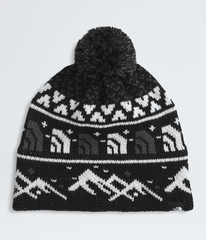 Cabin Ski Tuke - TNF Black Jacquard/Pom
