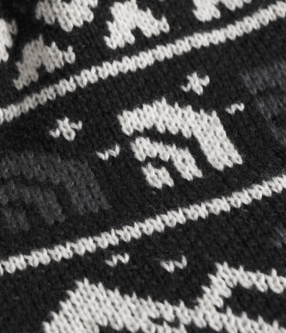 Cabin Ski Tuke - TNF Black Jacquard/Pom