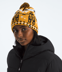 Cabin Ski Tuke - Summit Gold Him Suit Jacquard/Pom