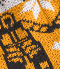 Cabin Ski Tuke - Summit Gold Him Suit Jacquard/Pom
