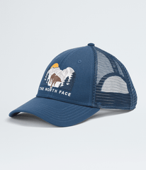 Embroidered Mudder Trucker Hat - Shady Blue/Bear Graphic