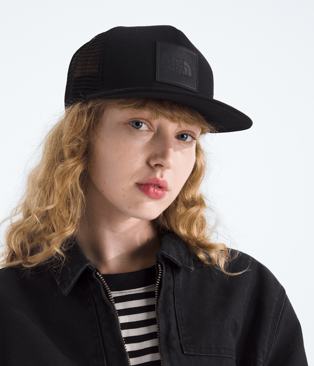Half Dome Trucker Hat - TNF Black/Leather Patch
