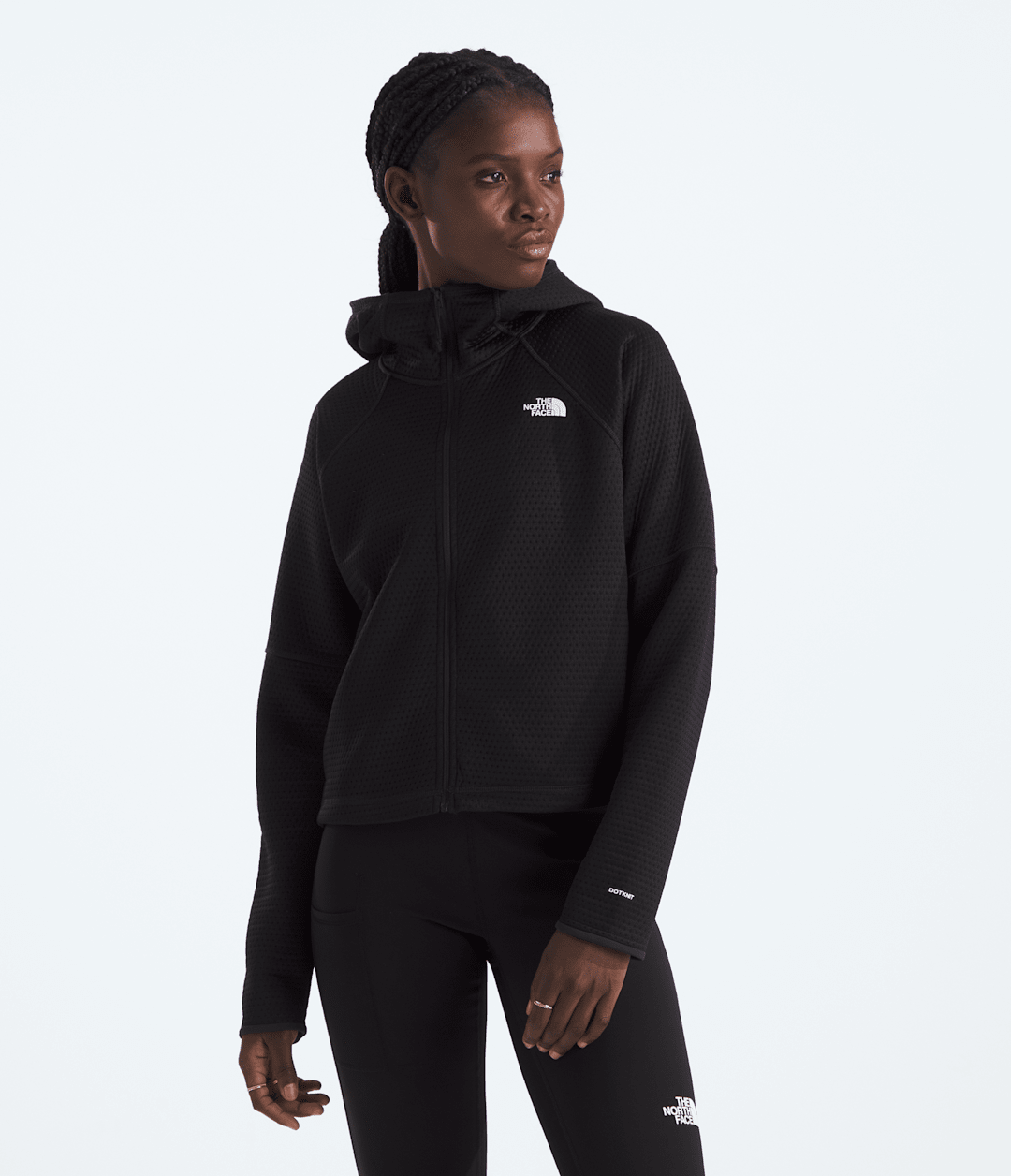 Women’s DOTKNIT™ Thermal Full-Zip Hoodie - TNF Black