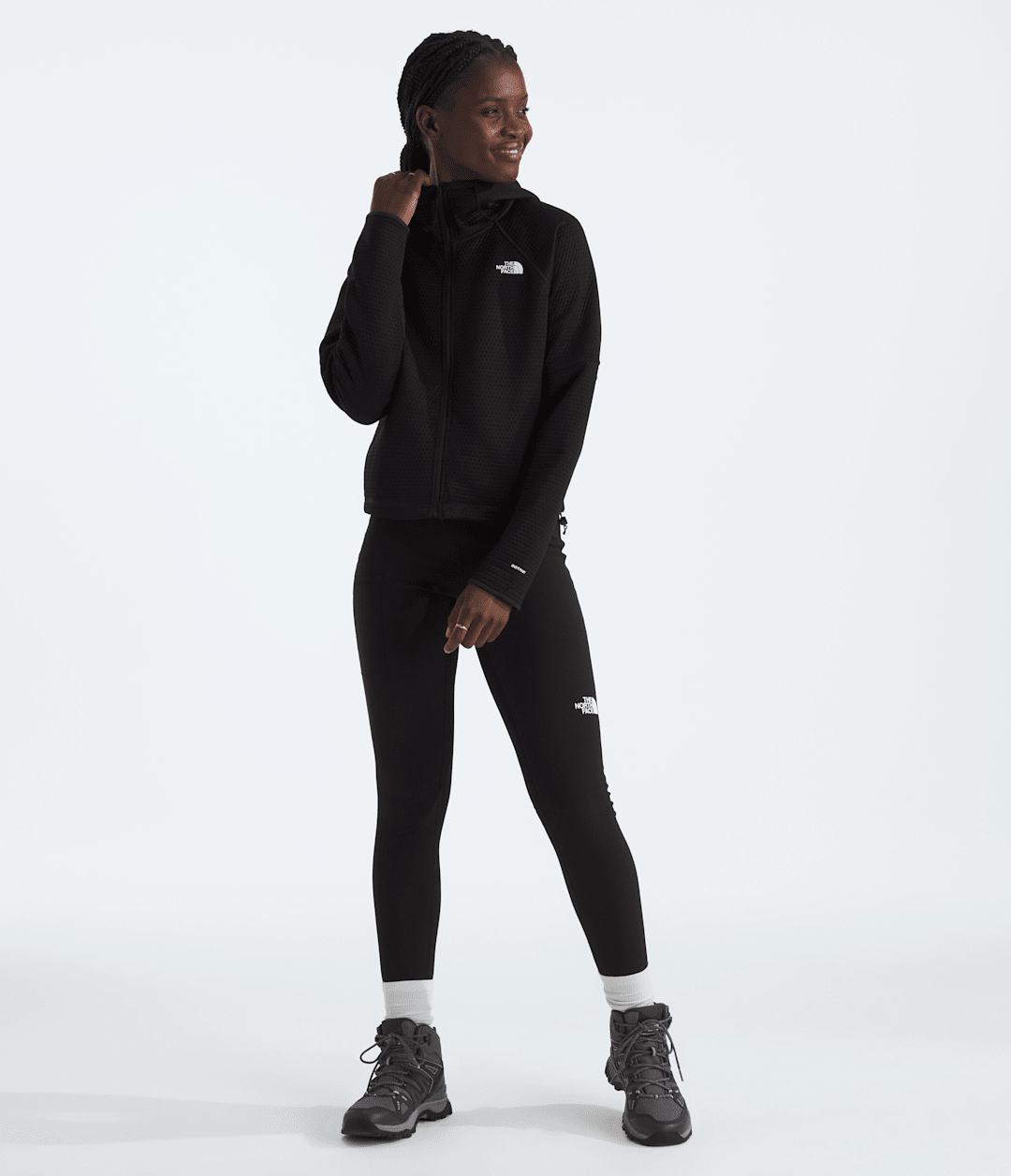 Women’s DOTKNIT™ Thermal Full-Zip Hoodie - TNF Black