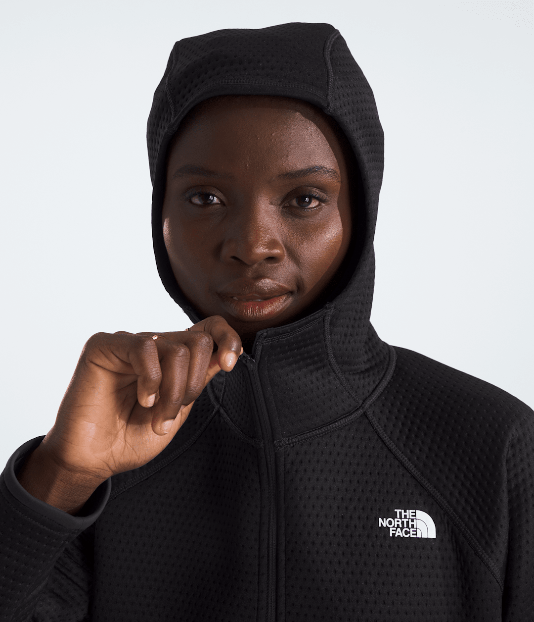Women’s DOTKNIT™ Thermal Full-Zip Hoodie - TNF Black