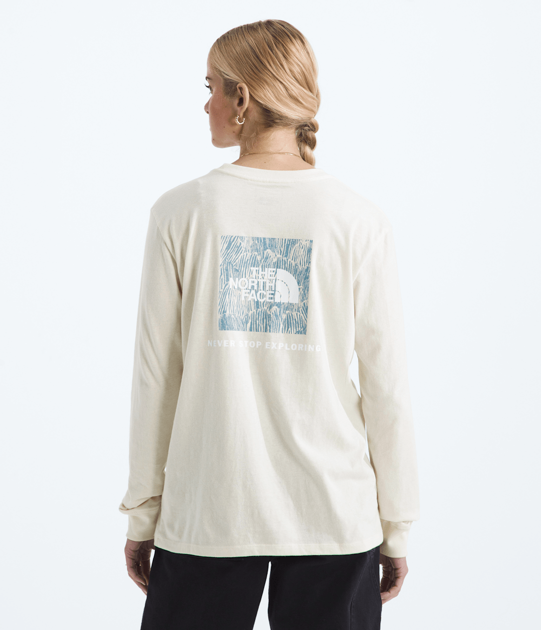 Women’s Evolution Box NSE Fill Long-Sleeve Tee—Graphic - White Dune