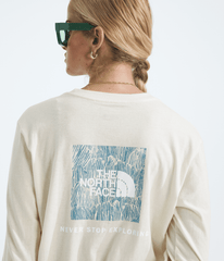 Women’s Evolution Box NSE Fill Long-Sleeve Tee—Graphic - White Dune