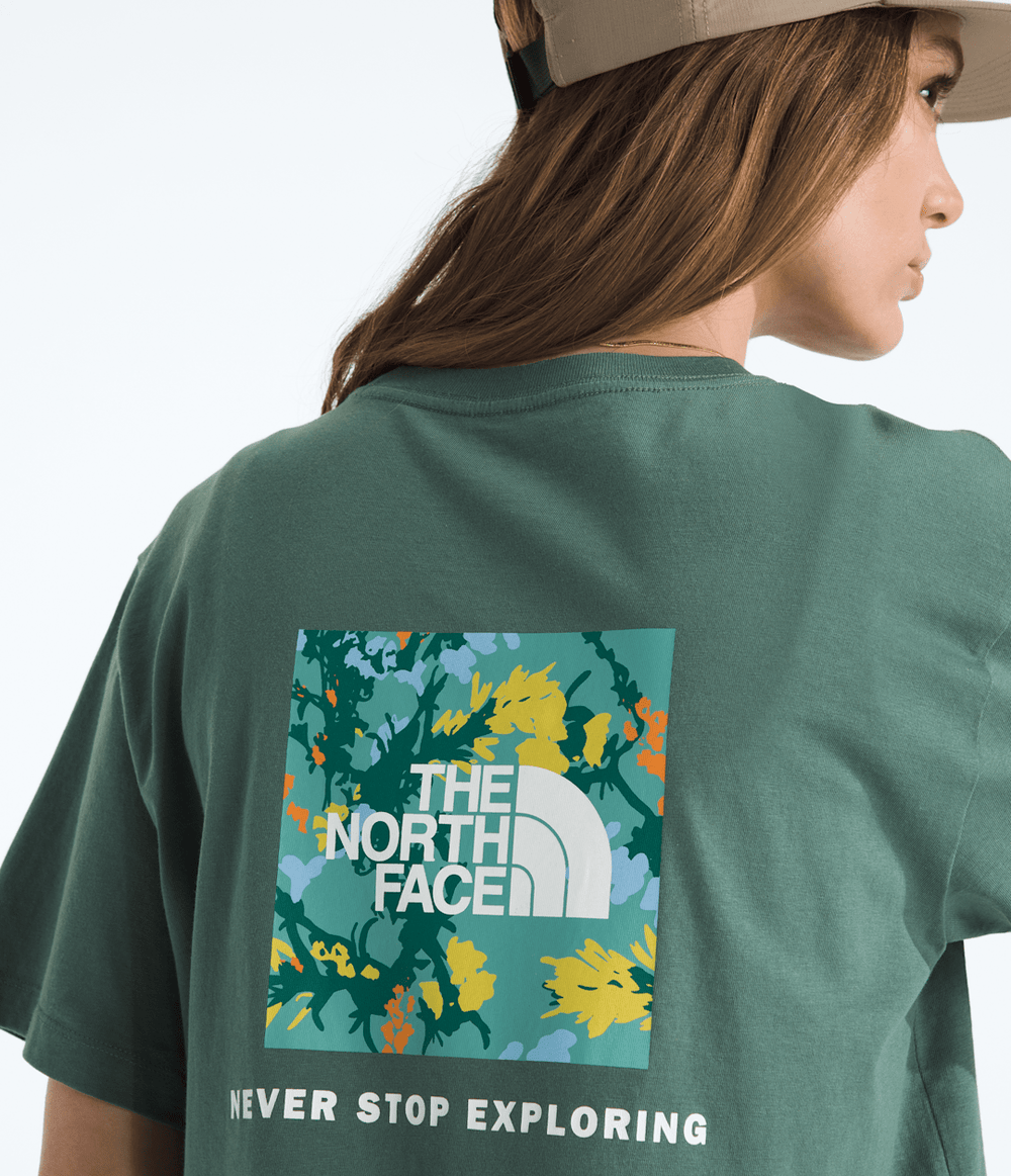 Women's Short-Sleeve Core Flower Power Box NSE Tee - Duck Green