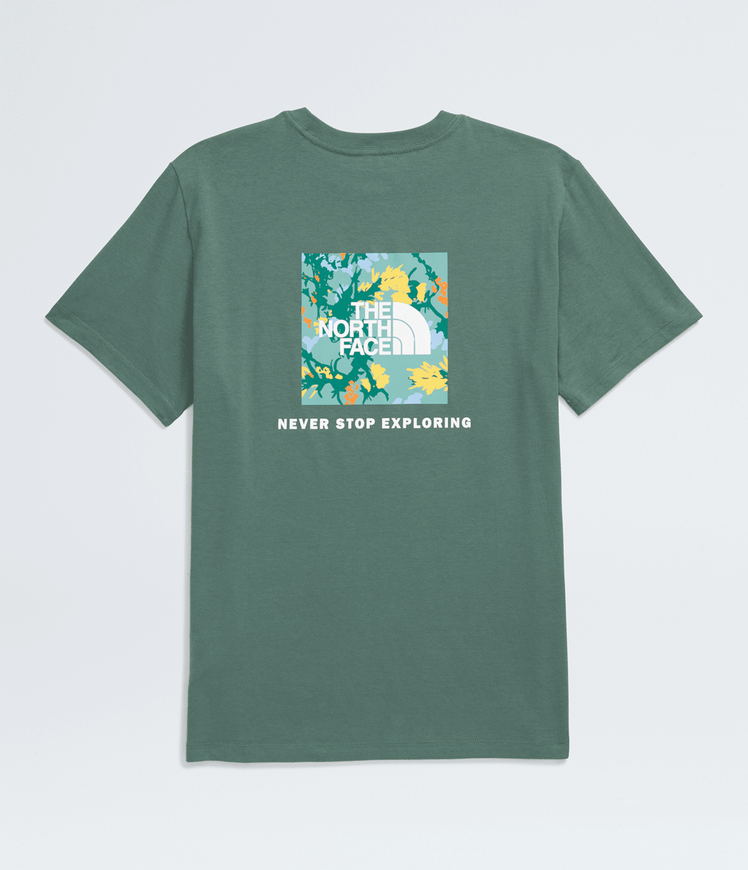 Women's Short-Sleeve Core Flower Power Box NSE Tee - Duck Green