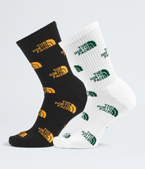 Everyday Crew Socks Logo—2P - TNF Black/Summit Gold/TNF White/Hunter Green