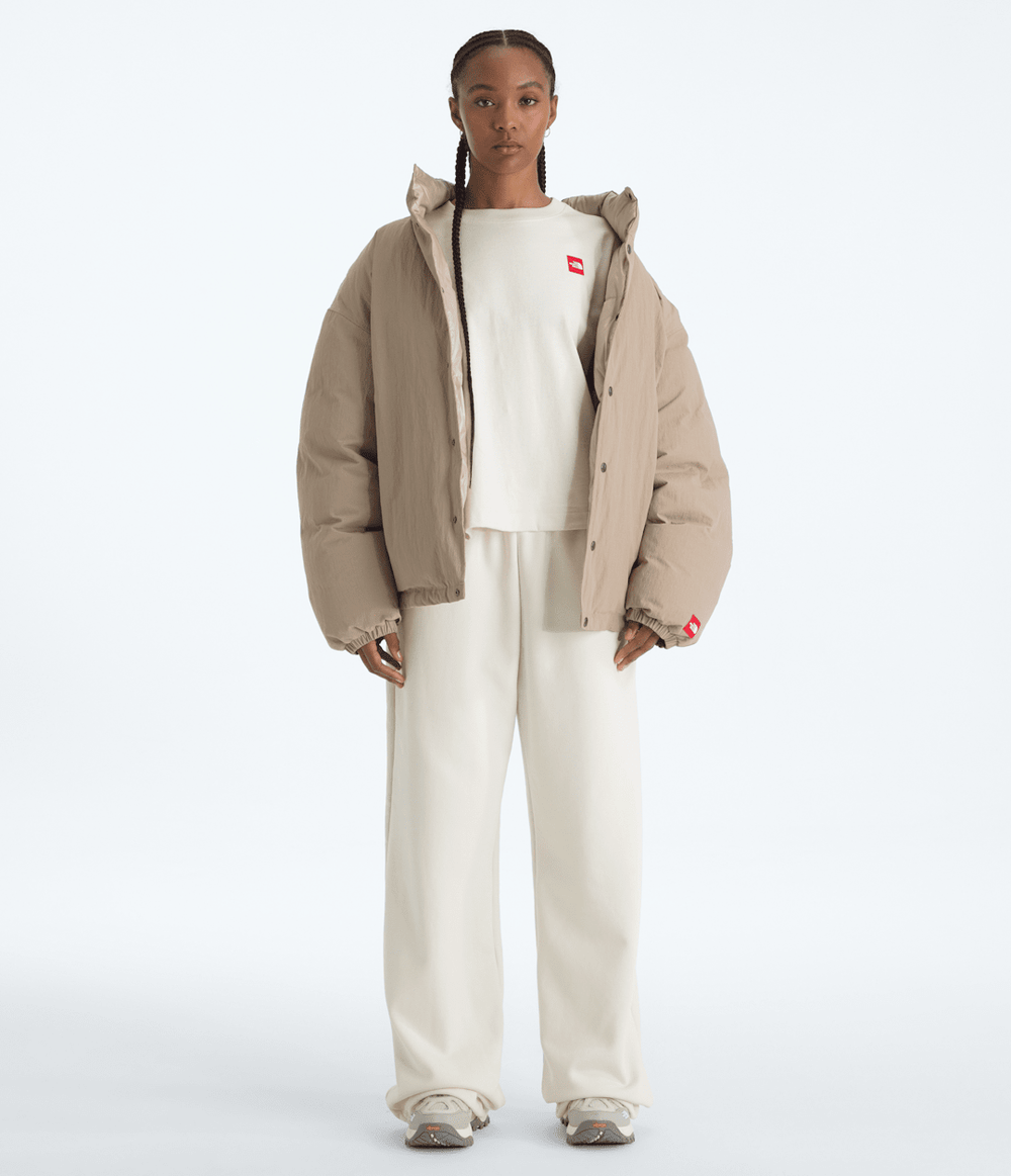 Women’s TNF™ Red Box Short-Sleeve Boxy Tee - White Dune