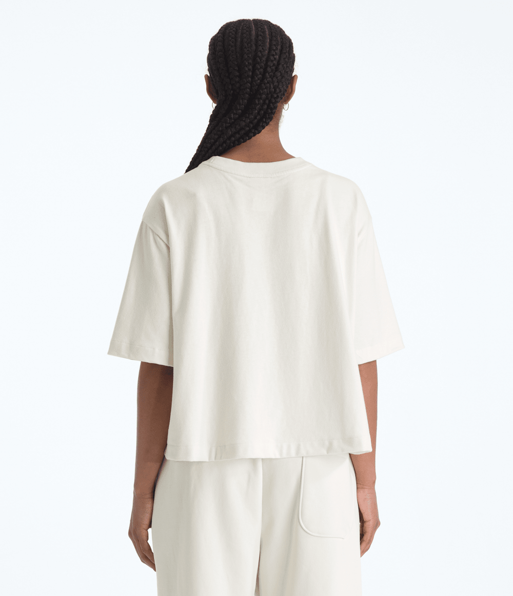 Women’s TNF™ Red Box Short-Sleeve Boxy Tee - White Dune