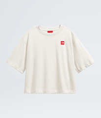Women’s TNF™ Red Box Short-Sleeve Boxy Tee - White Dune