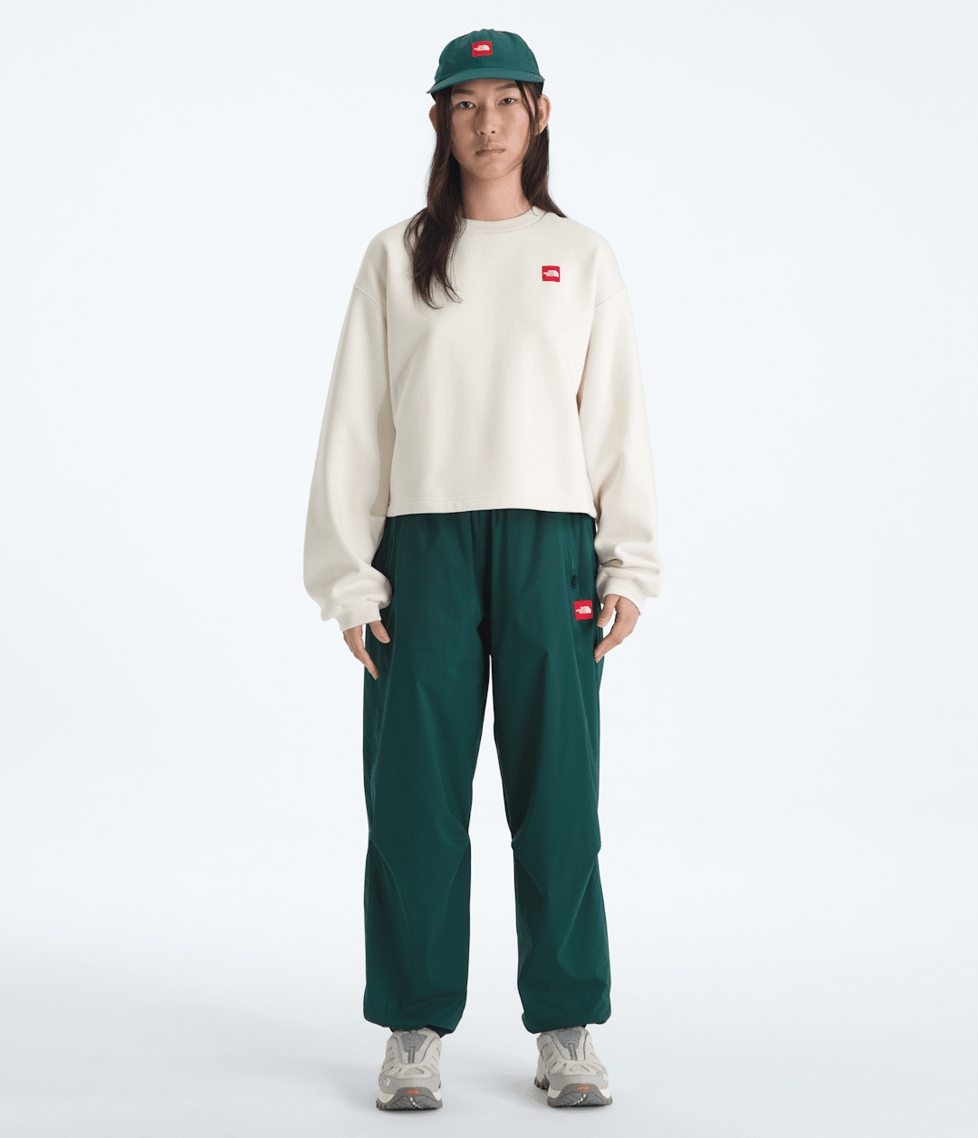 Women’s TNF™ Red Box Crew - White Dune