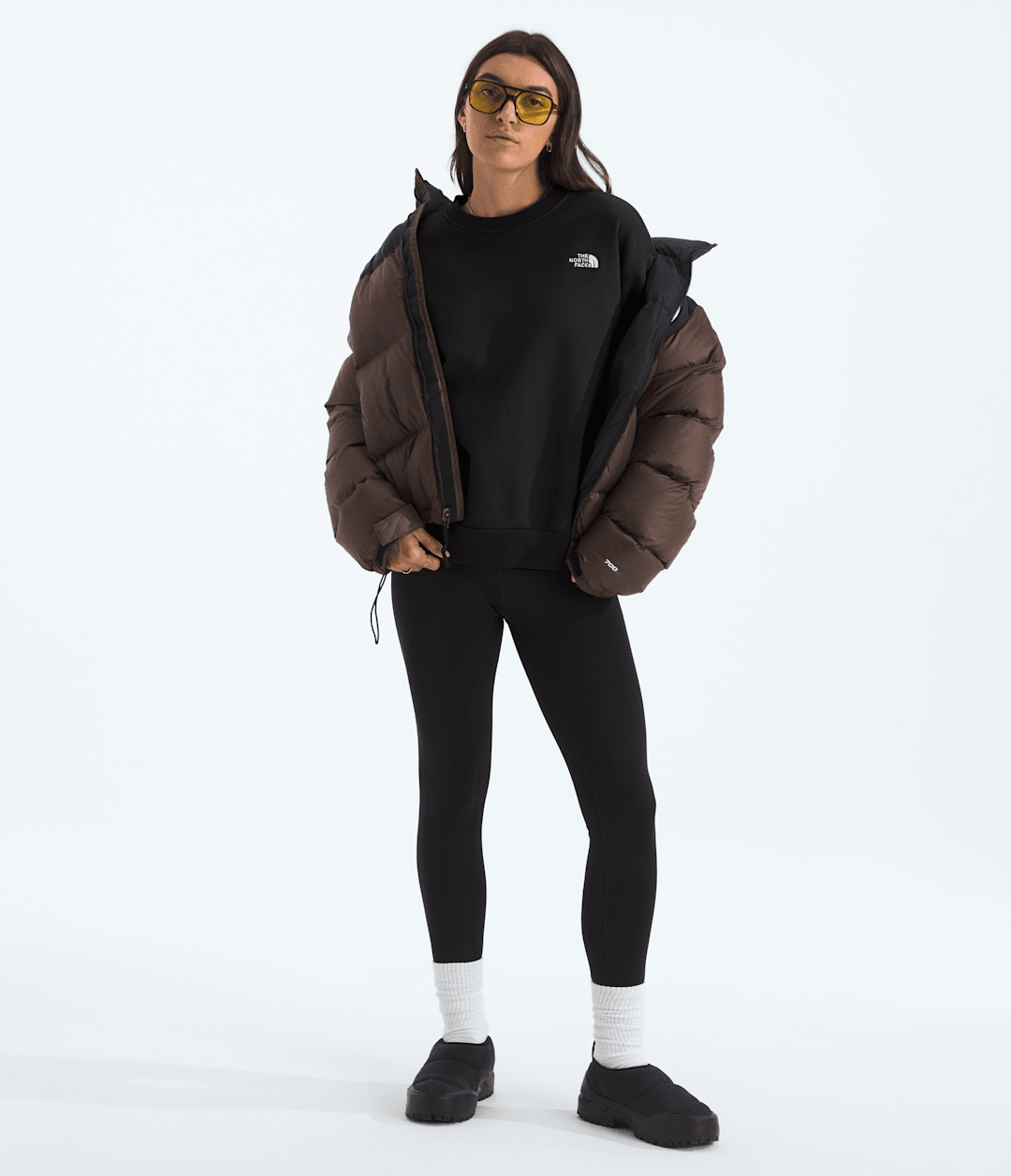 Women’s Evolution Simple Dome Oversized Crew - TNF Black