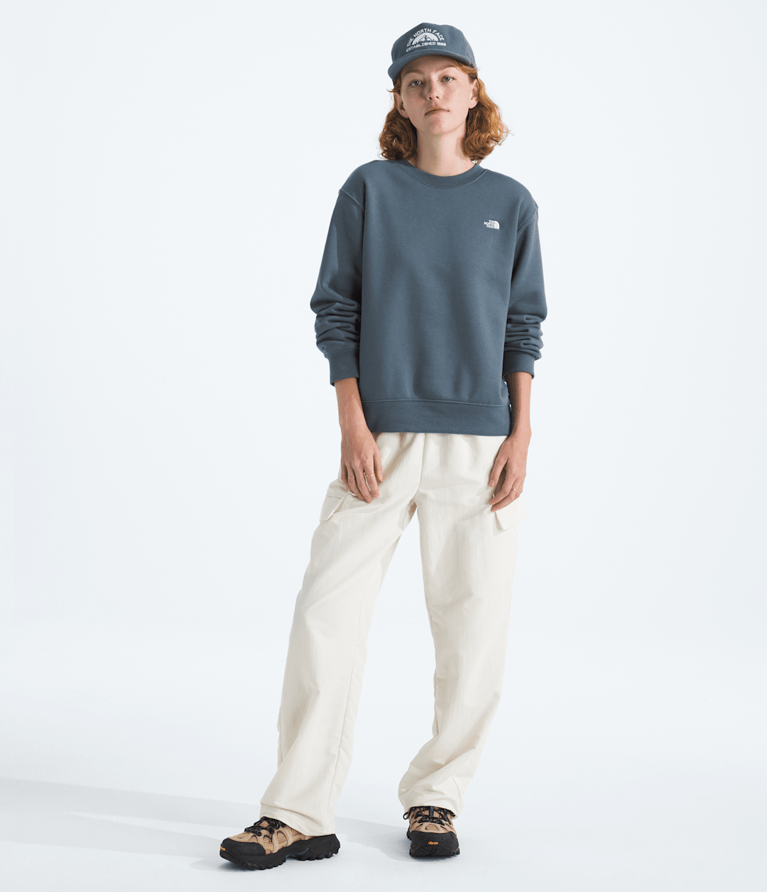 Women’s TNF™ Essential Simple Dome Relaxed Crew - Granite Grey