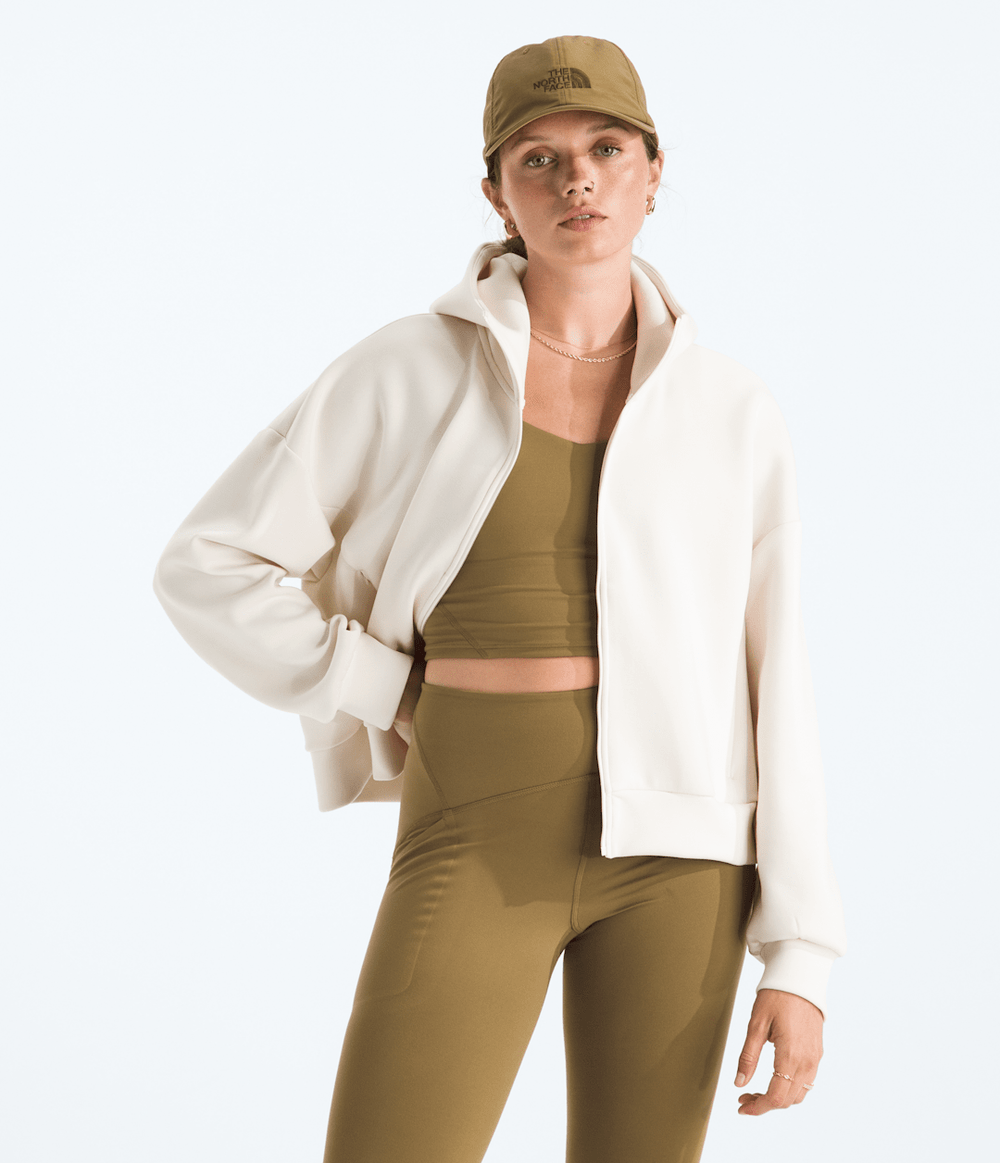 Women’s Jaida Full-Zip Hooded Jacket - White Dune