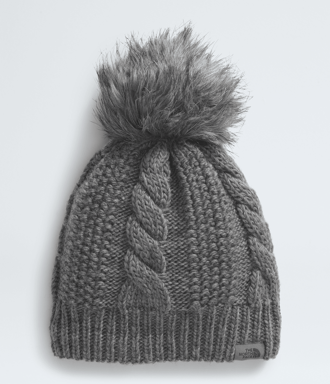 Women’s Oh Mega Fur Pom Lined Beanie - TNF Medium Grey Heather
